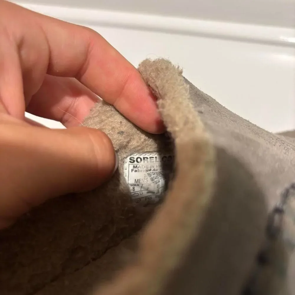 Sorel Men's Grey and Brown Slides